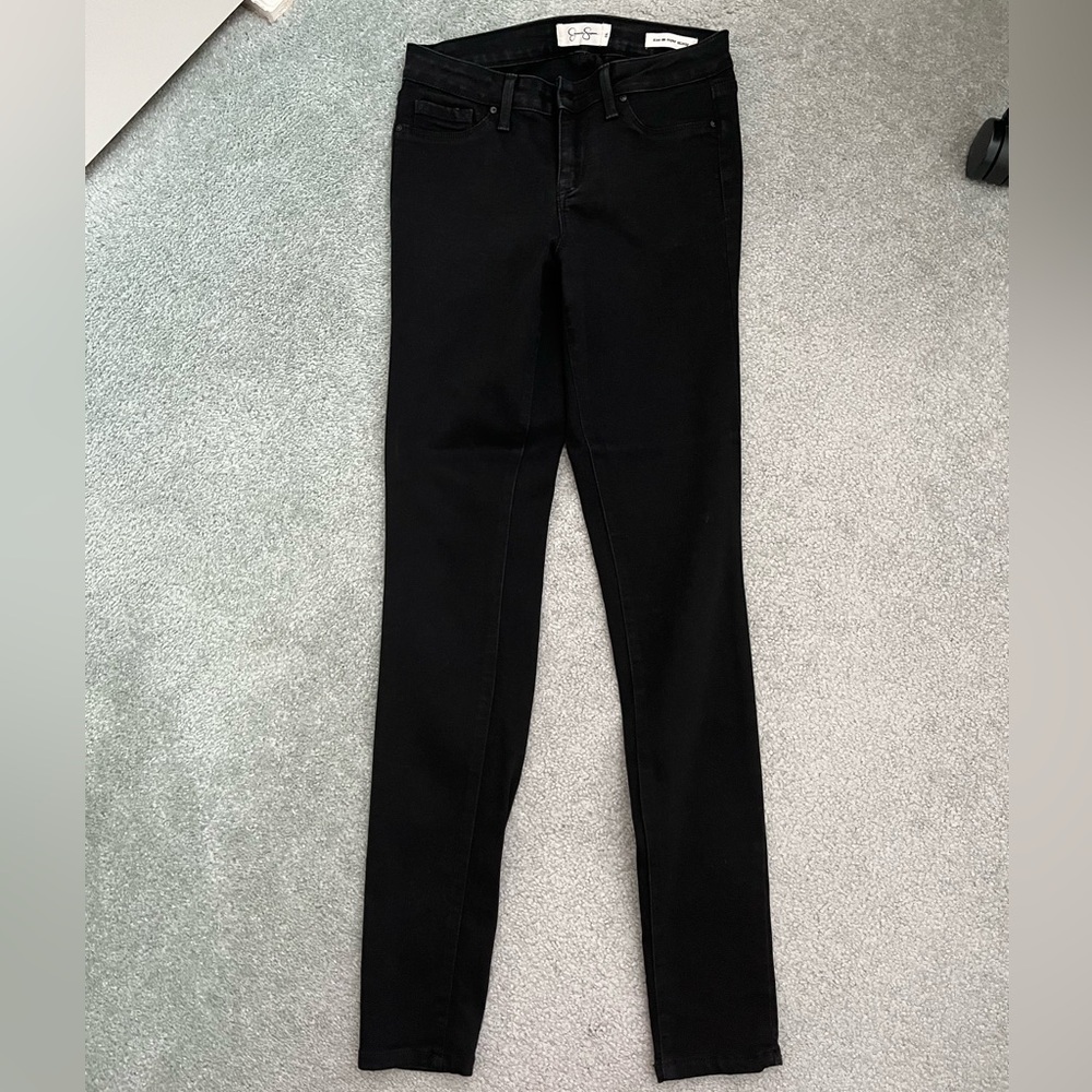 Jessica Simpson Black Kiss Me Super Skinny Jeans